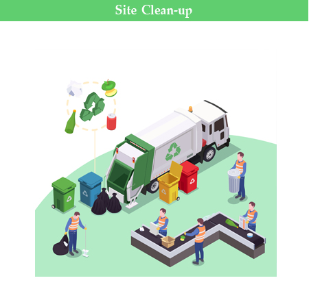 site clean up waste management